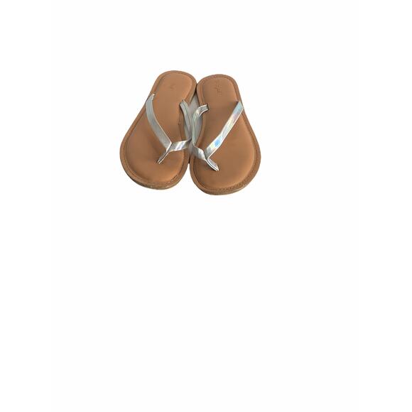 Cat & Jack Girls Metallic Thong Flip Flop Sandals - Picture 3 of 6